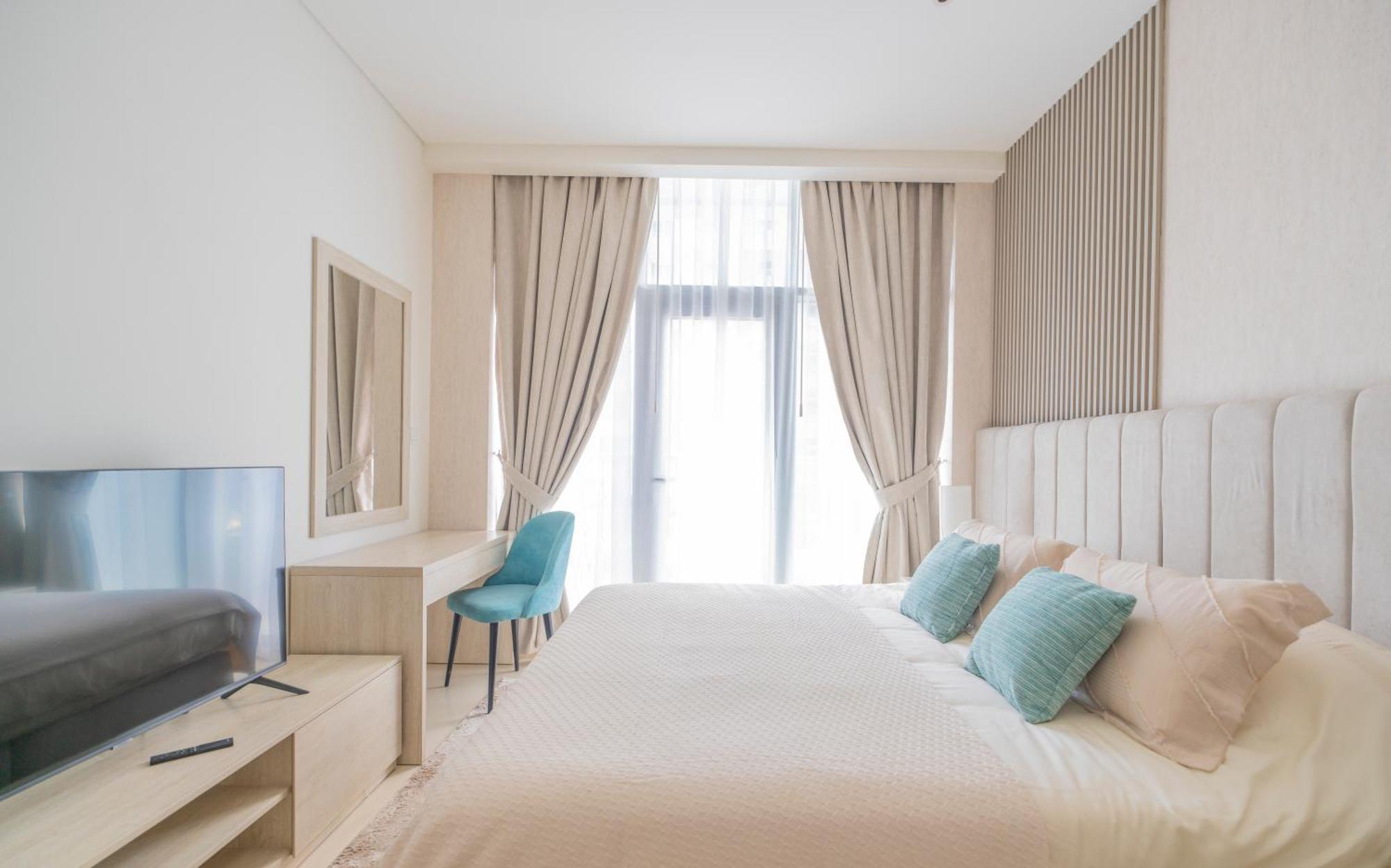 Studio With Pool And Private Beach Access On Palm Jumeirah Дубай Екстериор снимка