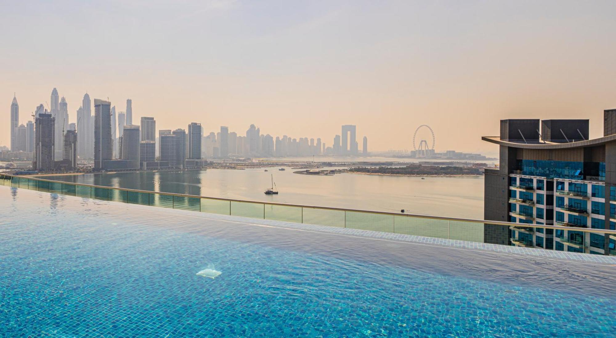 Studio With Pool And Private Beach Access On Palm Jumeirah Дубай Екстериор снимка