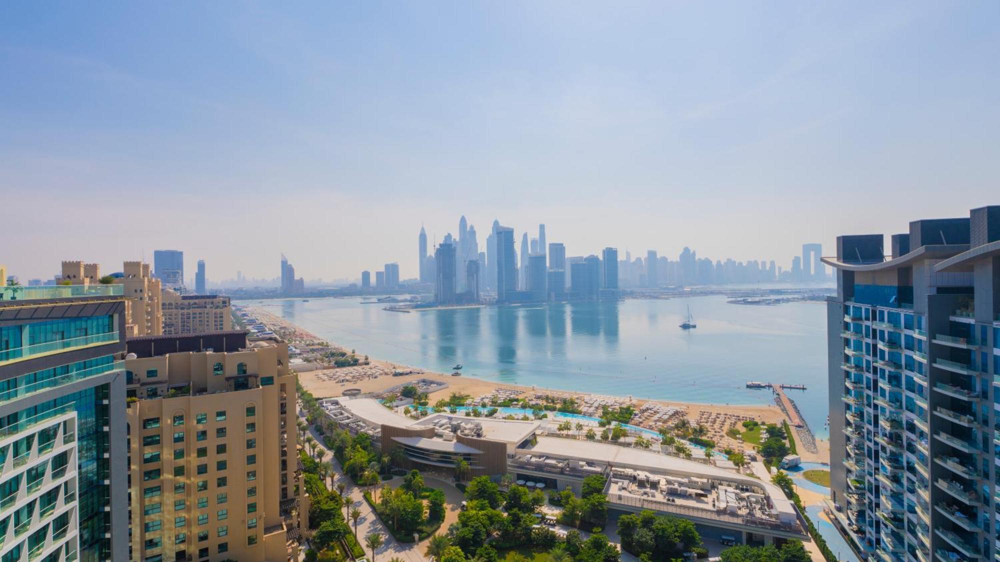Studio With Pool And Private Beach Access On Palm Jumeirah Дубай Екстериор снимка