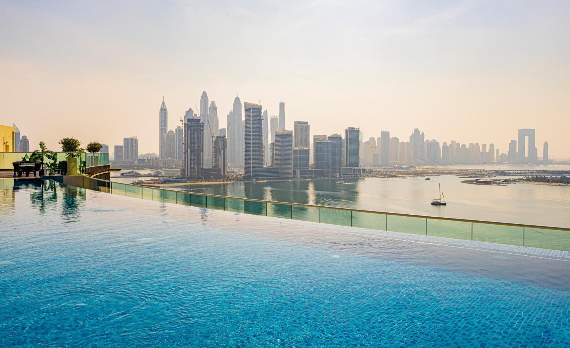 Studio With Pool And Private Beach Access On Palm Jumeirah Дубай Екстериор снимка