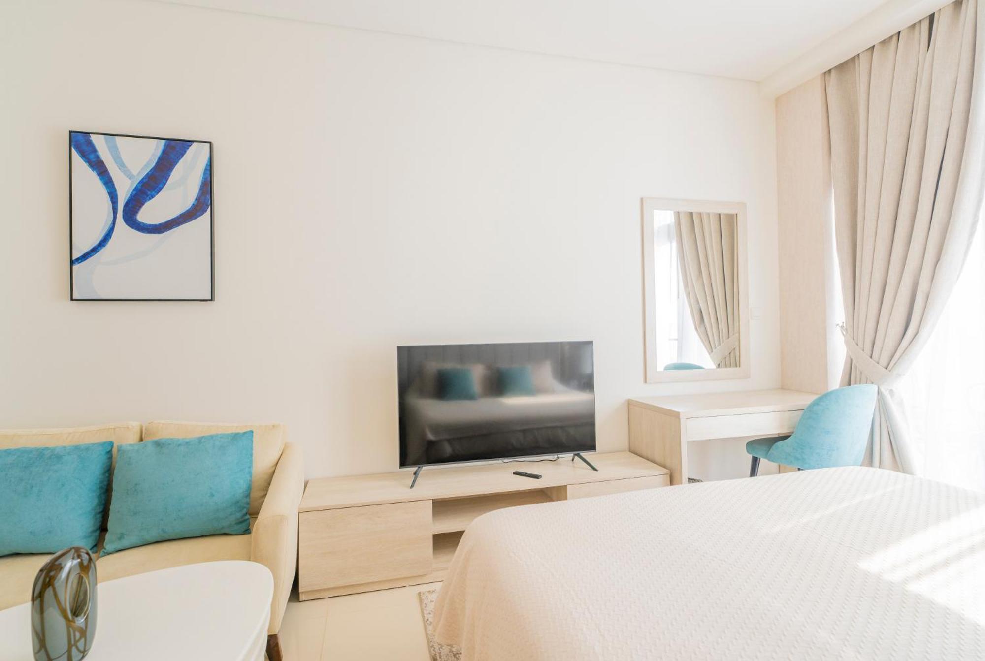 Studio With Pool And Private Beach Access On Palm Jumeirah Дубай Екстериор снимка