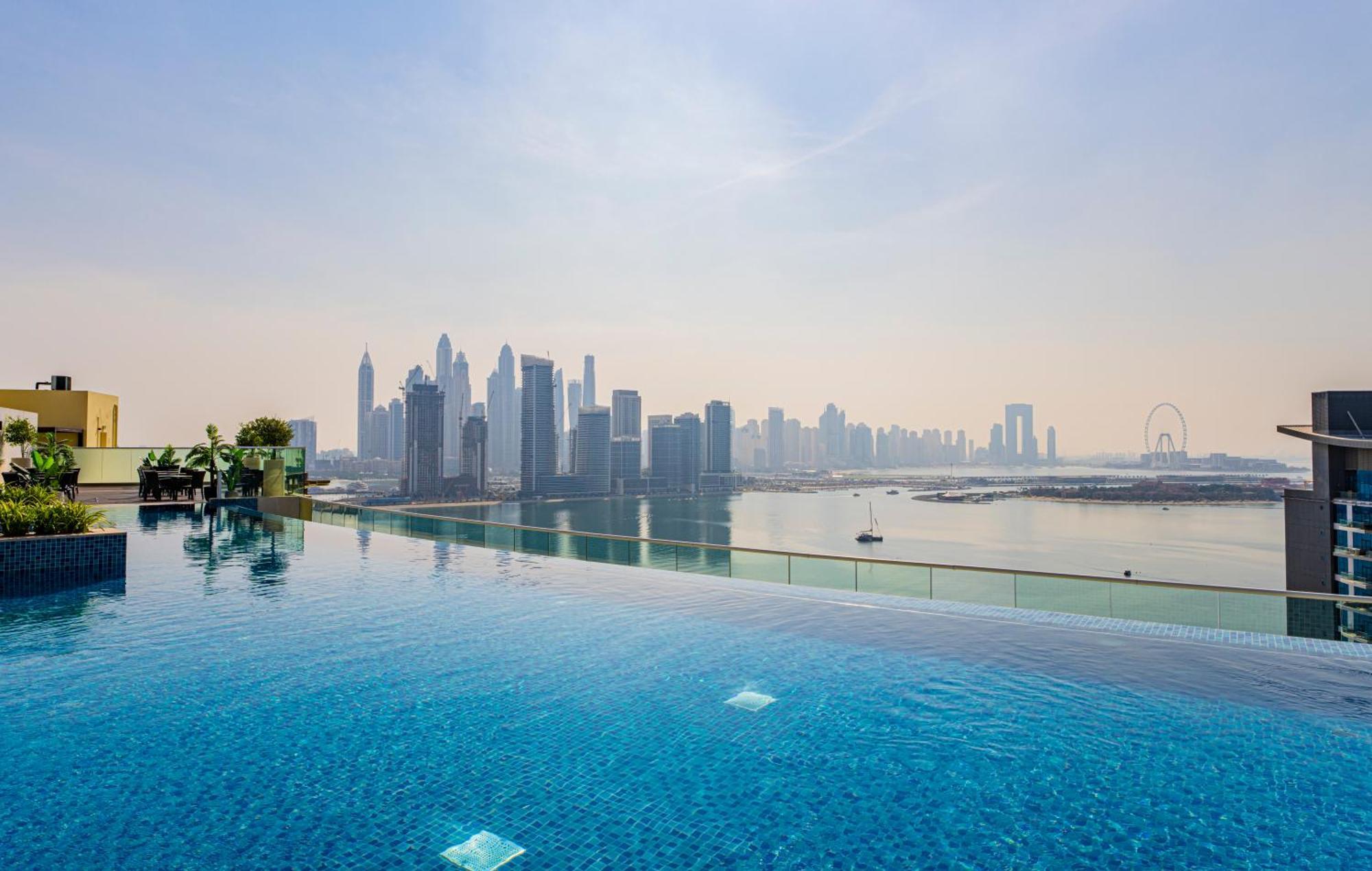 Studio With Pool And Private Beach Access On Palm Jumeirah Дубай Екстериор снимка