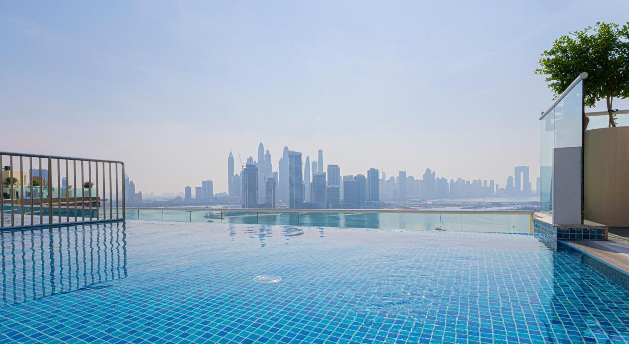 Studio With Pool And Private Beach Access On Palm Jumeirah Дубай Екстериор снимка