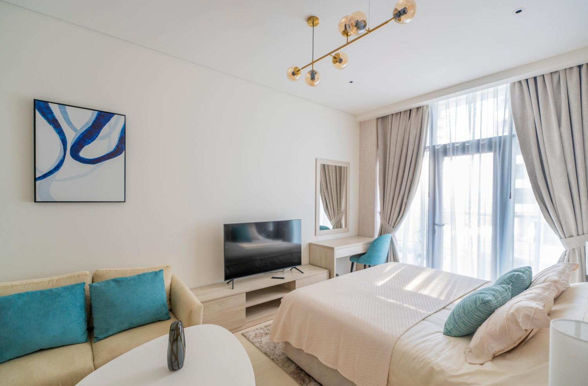 Studio With Pool And Private Beach Access On Palm Jumeirah Дубай Екстериор снимка